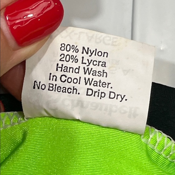 DUPONT Fluorescent GREEN BLACK Cycling Shirt NEW Lycra Schnaubelt Biking mens 2X - Picture 14 of 14